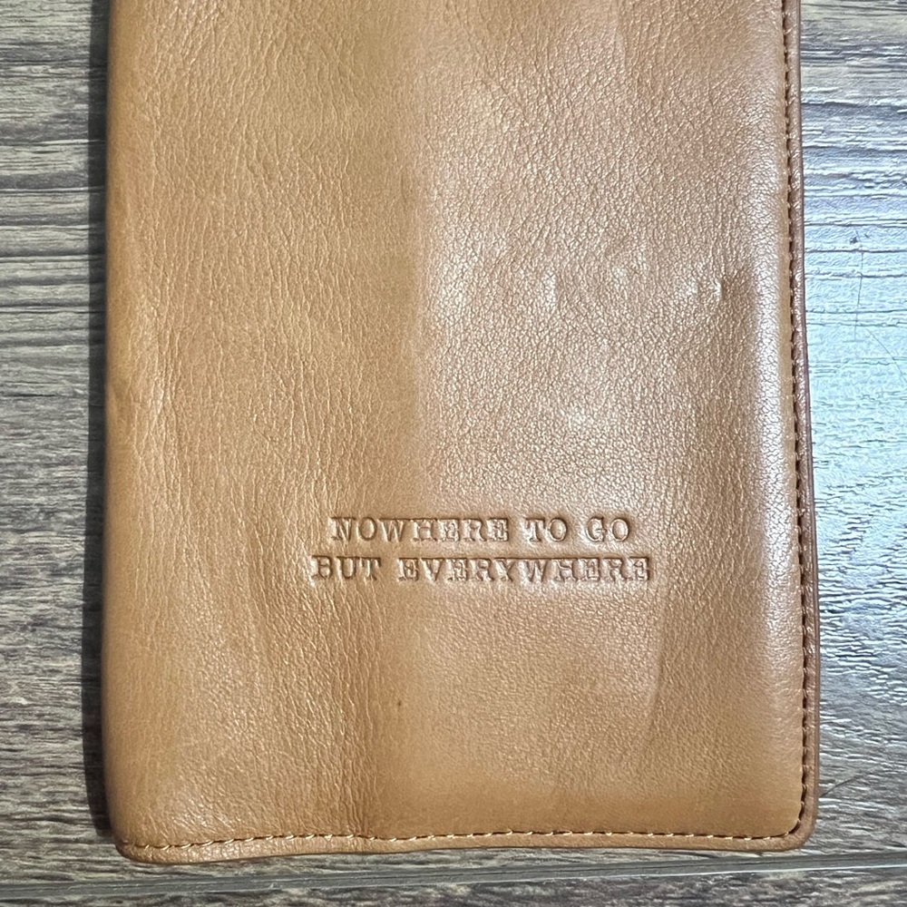 HOBO Tan Leather passport holder